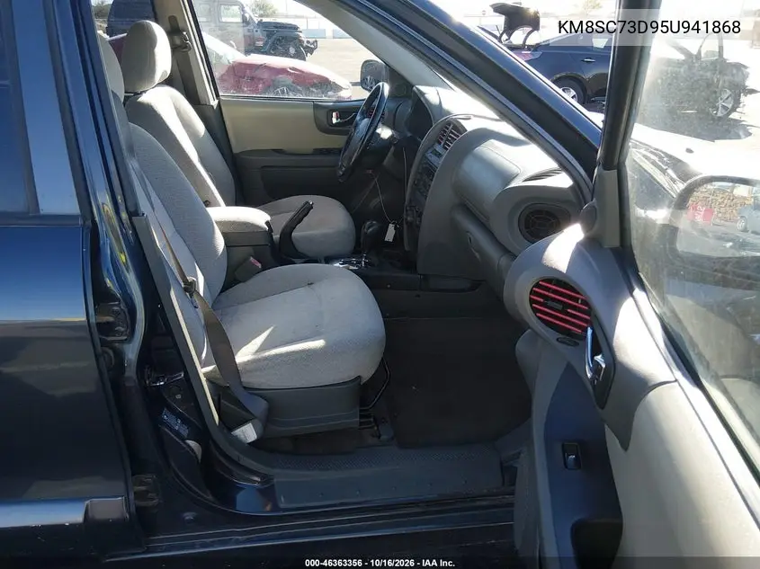 2005 HYUNDAI SANTA FE VIN KM8SC73D95U941868 — фото 5