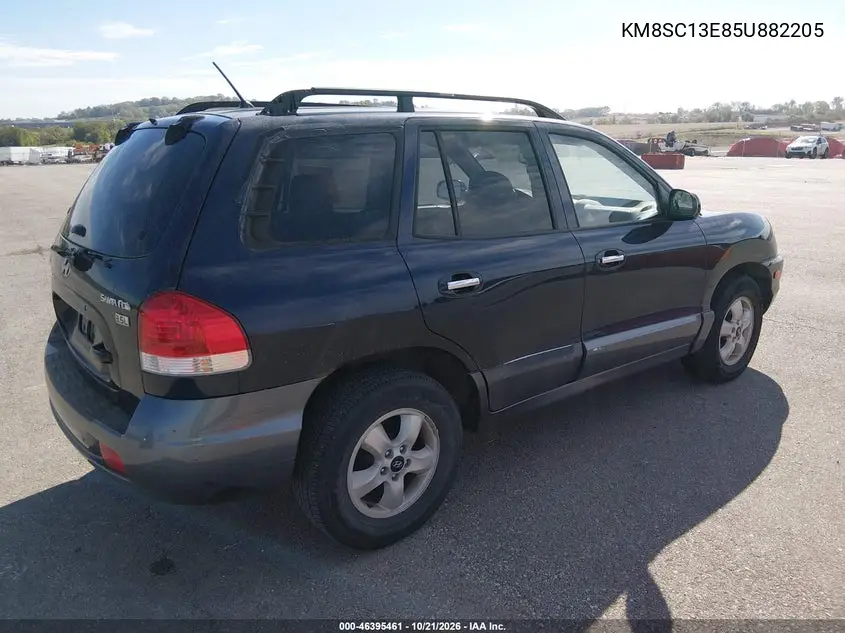 2005 HYUNDAI SANTA FE VIN KM8SC13E85U882205 — фото 4