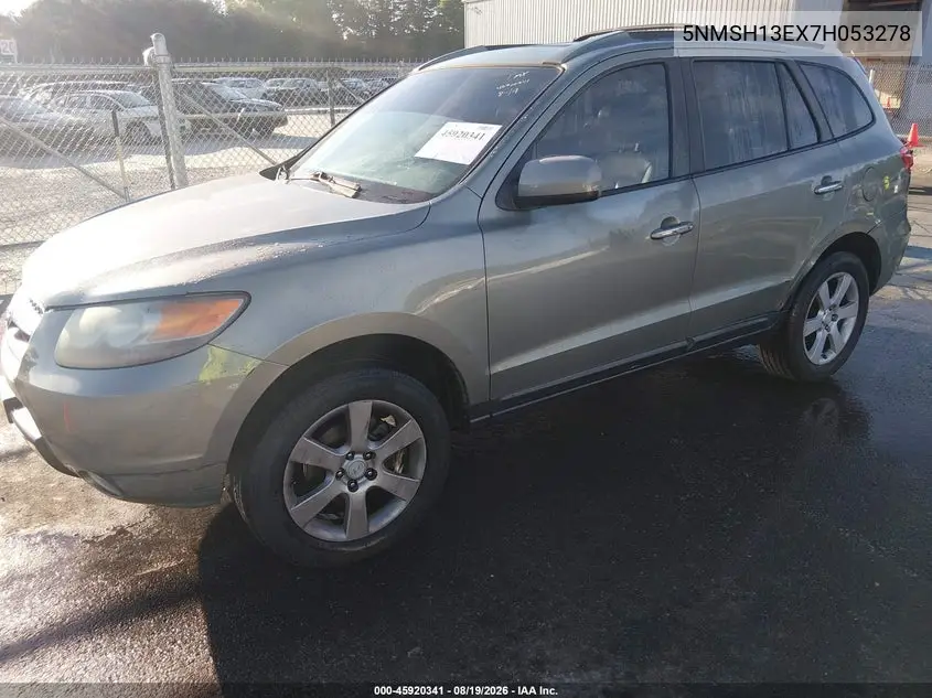 2007 HYUNDAI SANTA FE VIN 5NMSH13EX7H053278 — фото 2