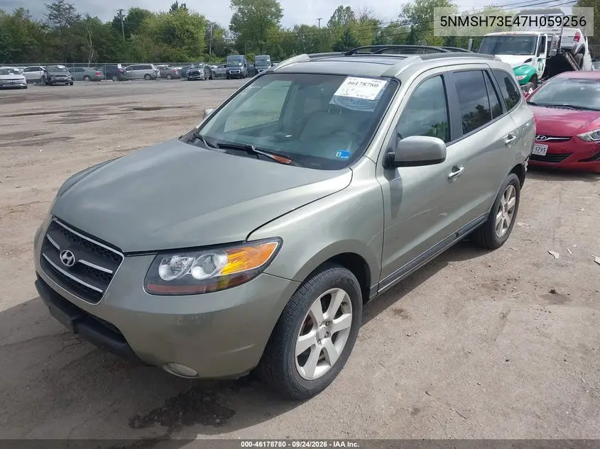 2007 HYUNDAI SANTA FE VIN 5NMSH73E47H059256 — фото 2