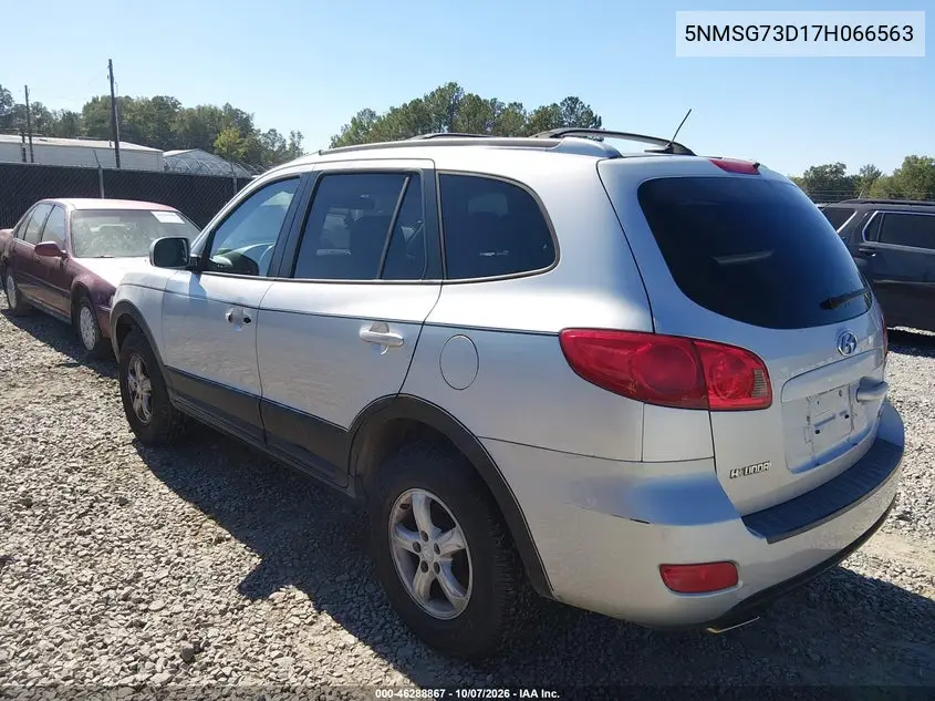 2007 HYUNDAI SANTA FE VIN 5NMSG73D17H066563 — фото 3