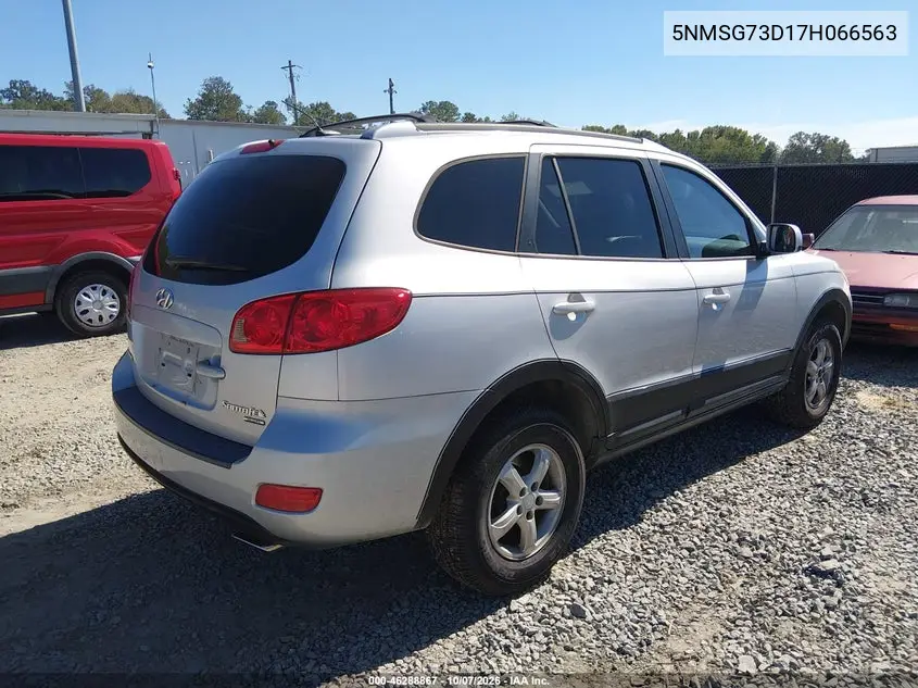 2007 HYUNDAI SANTA FE VIN 5NMSG73D17H066563 — фото 4