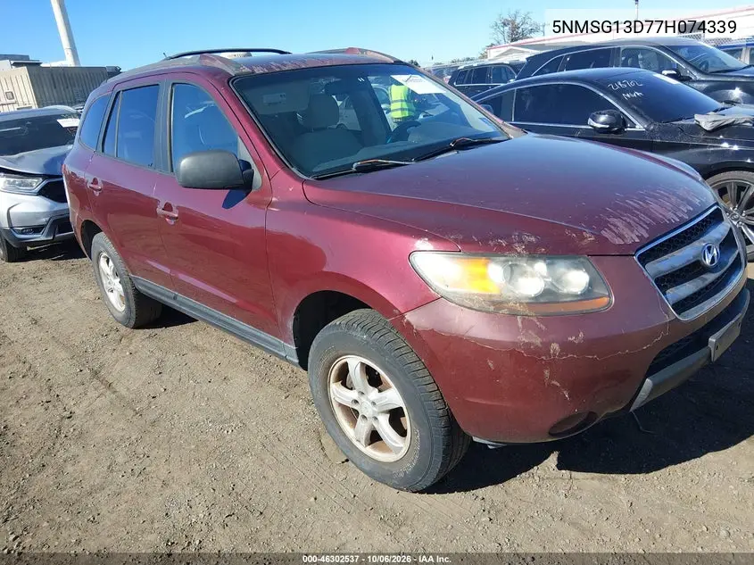 HYUNDAI SANTA FE 2007, VIN 5NMSG13D77H074339