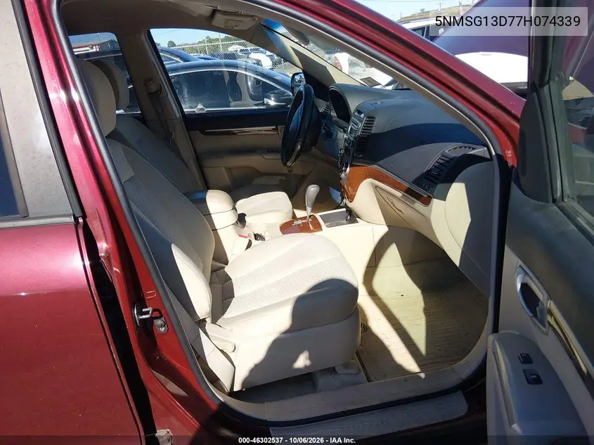 2007 HYUNDAI SANTA FE VIN 5NMSG13D77H074339 — фото 5