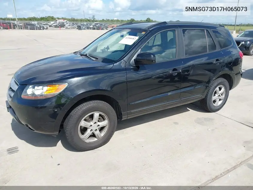 2007 HYUNDAI SANTA FE VIN 5NMSG73D17H065073 — фото 2