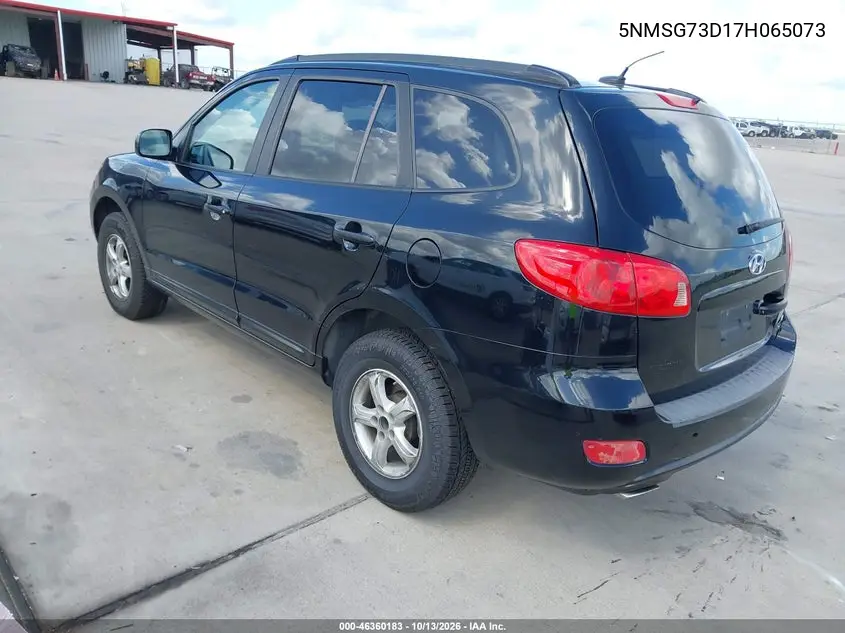 2007 HYUNDAI SANTA FE VIN 5NMSG73D17H065073 — фото 3
