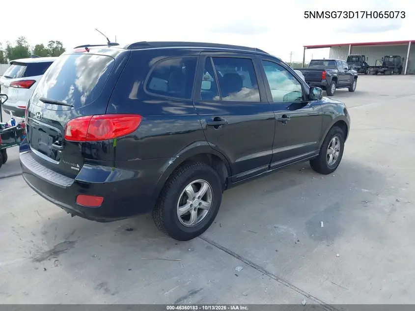 2007 HYUNDAI SANTA FE VIN 5NMSG73D17H065073 — фото 4