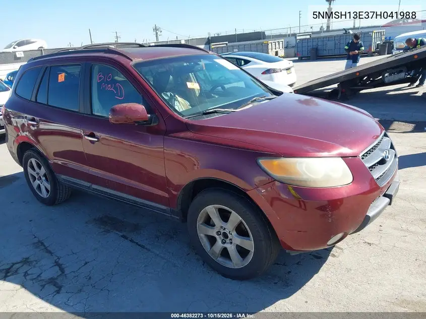 HYUNDAI SANTA FE 2007, VIN 5NMSH13E37H041988