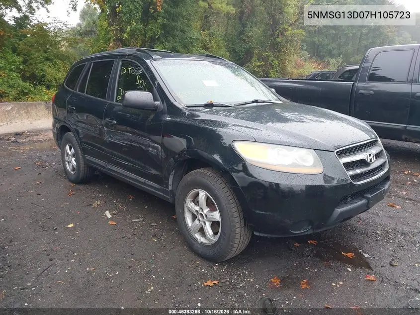 HYUNDAI SANTA FE 2007, VIN 5NMSG13D07H105723