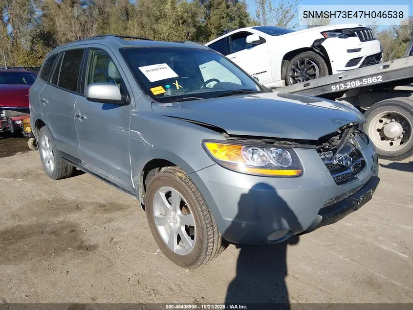 HYUNDAI SANTA FE 2007, VIN 5NMSH73E47H046538