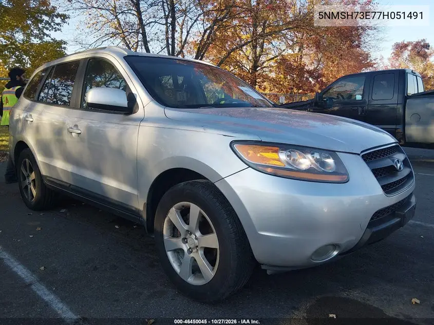 HYUNDAI SANTA FE 2007, VIN 5NMSH73E77H051491