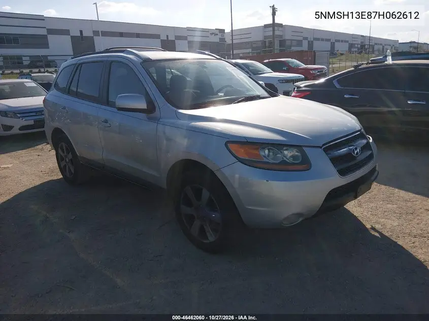 HYUNDAI SANTA FE 2007, VIN 5NMSH13E87H062612
