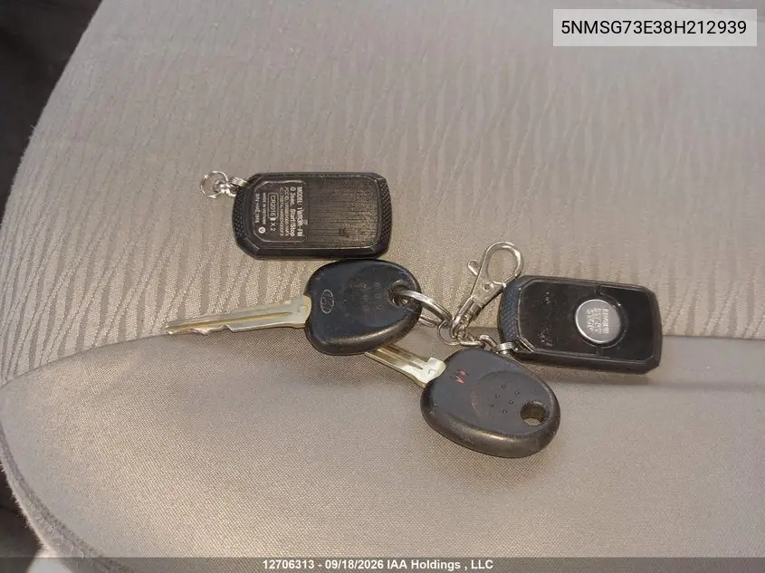 2008 HYUNDAI SANTA FE VIN 5NMSG73E38H212939 — фото 11