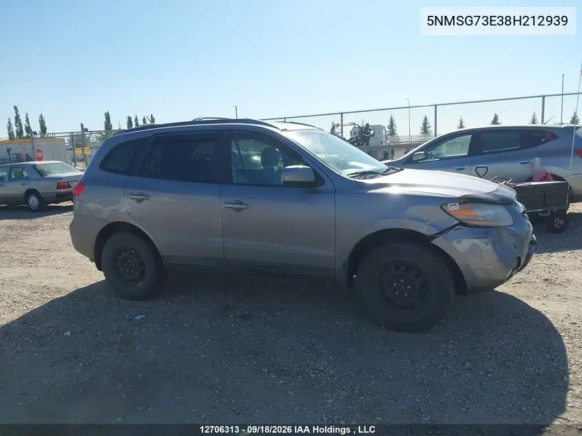 2008 HYUNDAI SANTA FE VIN 5NMSG73E38H212939 — фото 13