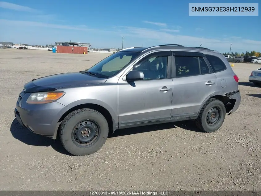 2008 HYUNDAI SANTA FE VIN 5NMSG73E38H212939 — фото 14