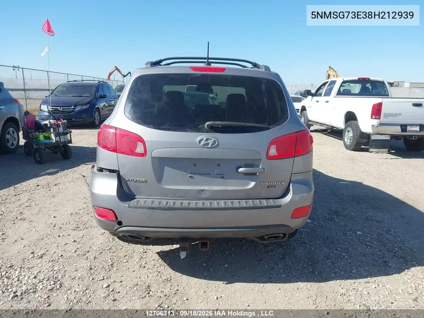 2008 HYUNDAI SANTA FE VIN 5NMSG73E38H212939 — фото 16