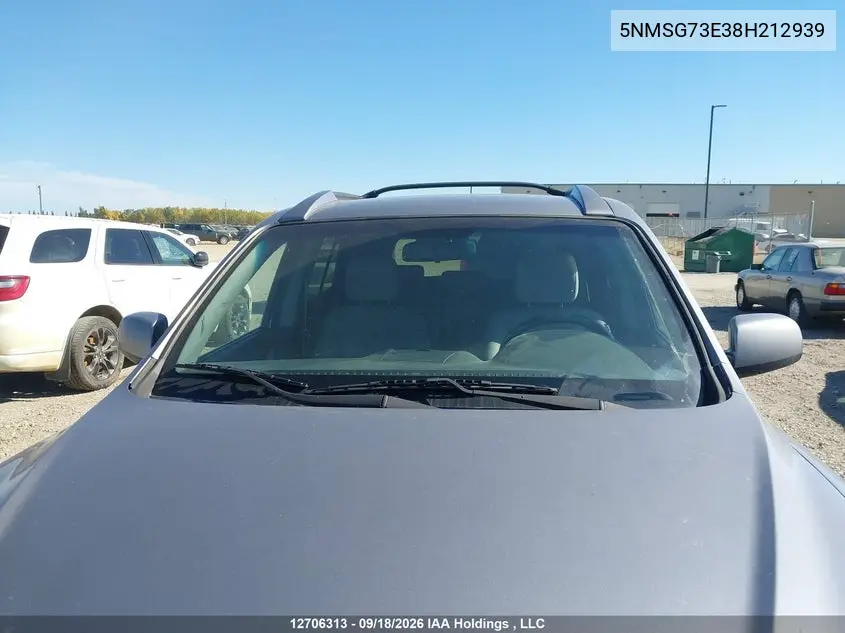 2008 HYUNDAI SANTA FE VIN 5NMSG73E38H212939 — фото 17