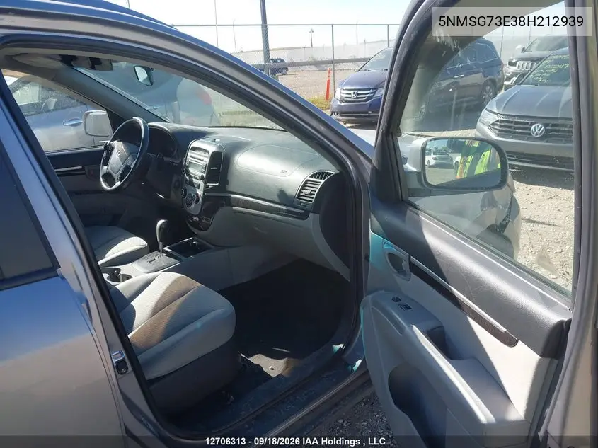 2008 HYUNDAI SANTA FE VIN 5NMSG73E38H212939 — фото 5