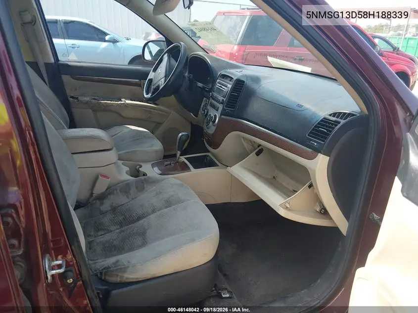 2008 HYUNDAI SANTA FE VIN 5NMSG13D58H188339 — фото 5