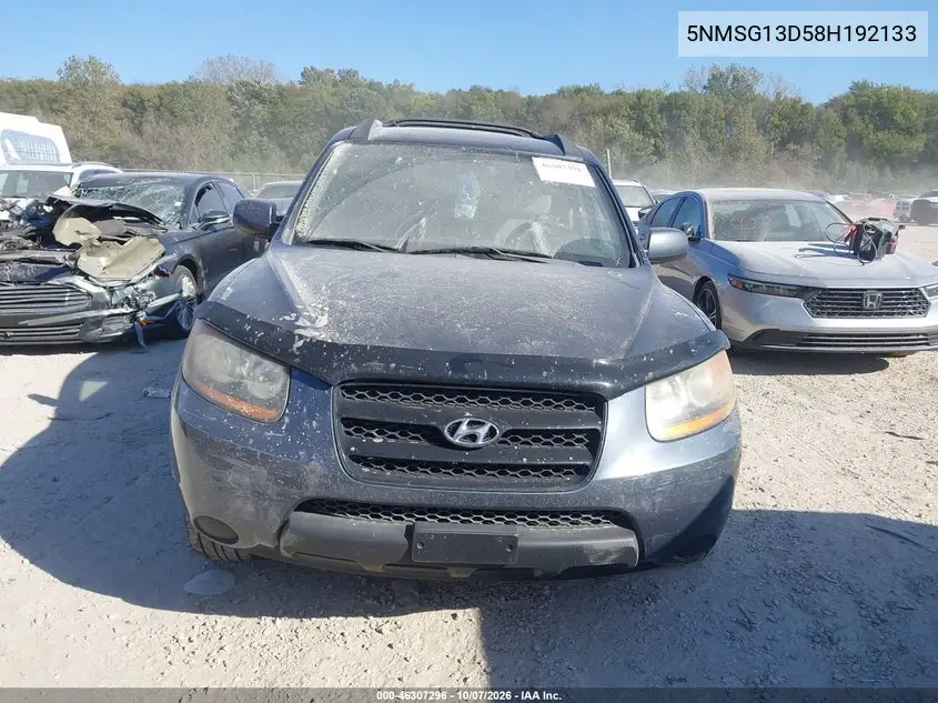 2008 HYUNDAI SANTA FE VIN 5NMSG13D58H192133 — фото 12