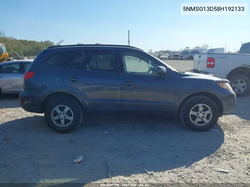 2008 HYUNDAI SANTA FE VIN 5NMSG13D58H192133 — фото 13