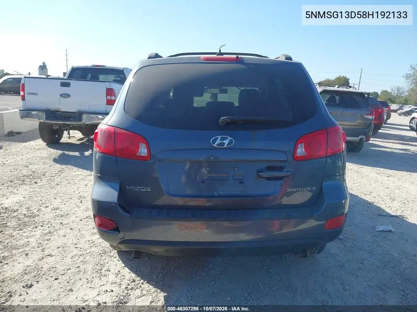 2008 HYUNDAI SANTA FE VIN 5NMSG13D58H192133 — фото 16