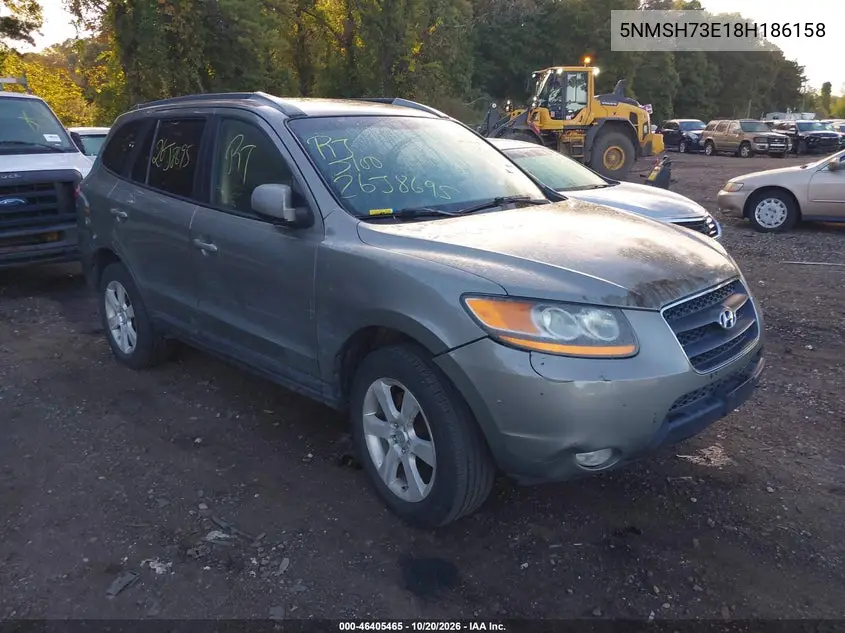 HYUNDAI SANTA FE 2008, VIN 5NMSH73E18H186158