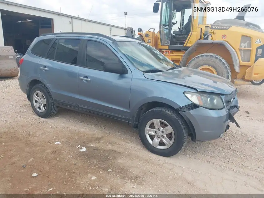 HYUNDAI SANTA FE 2009, VIN 5NMSG13D49H266076