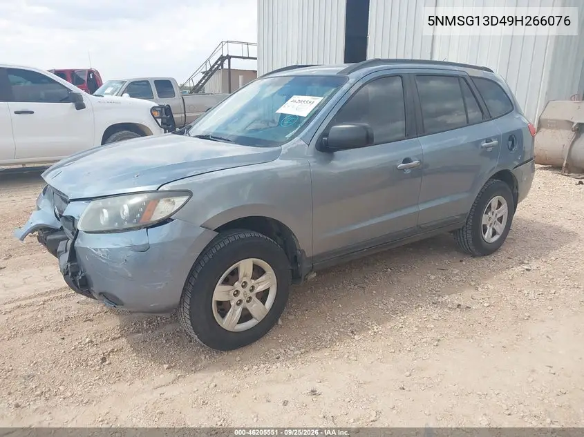 2009 HYUNDAI SANTA FE VIN 5NMSG13D49H266076 — фото 2