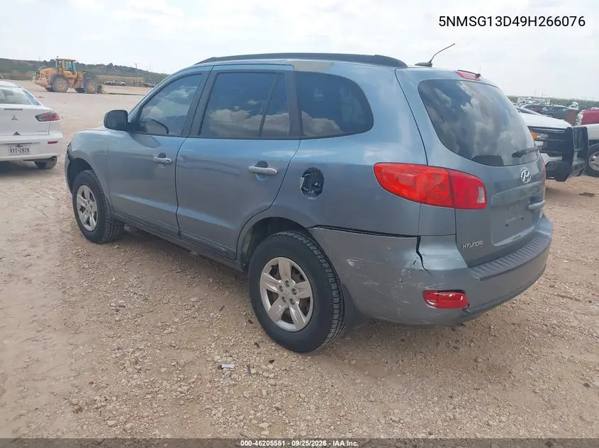 2009 HYUNDAI SANTA FE VIN 5NMSG13D49H266076 — фото 3