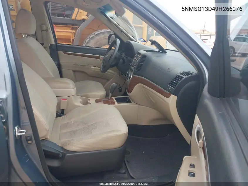 2009 HYUNDAI SANTA FE VIN 5NMSG13D49H266076 — фото 5
