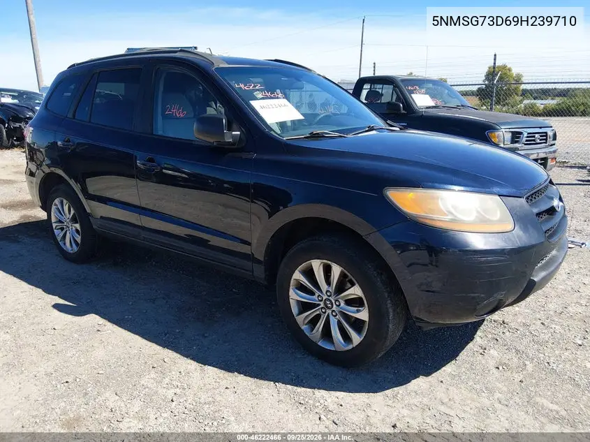 HYUNDAI SANTA FE 2009, VIN 5NMSG73D69H239710