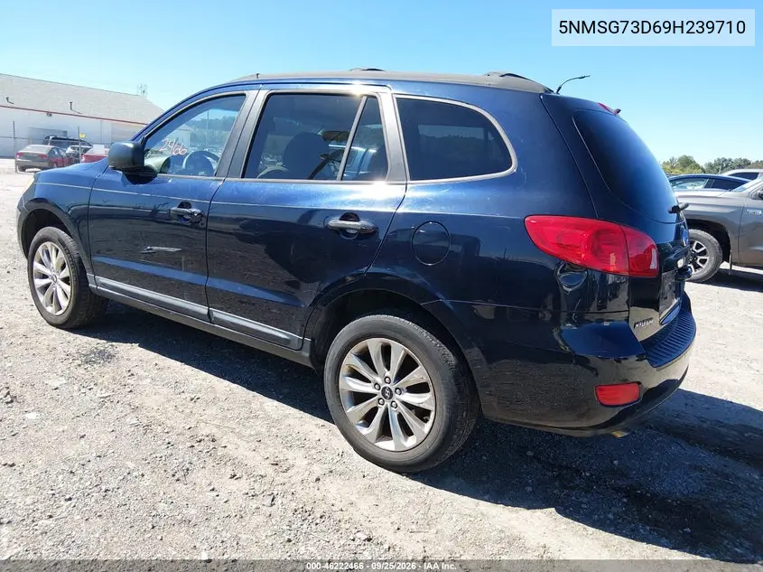 2009 HYUNDAI SANTA FE VIN 5NMSG73D69H239710 — фото 3