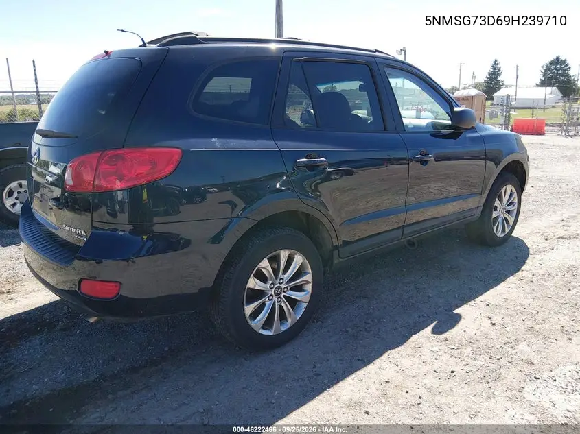 2009 HYUNDAI SANTA FE VIN 5NMSG73D69H239710 — фото 4