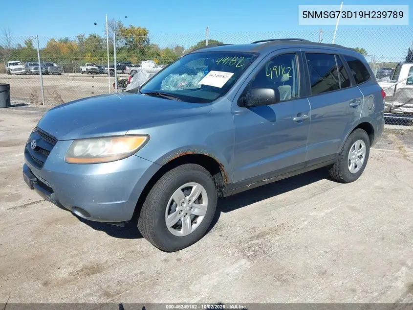 2009 HYUNDAI SANTA FE VIN 5NMSG73D19H239789 — фото 2