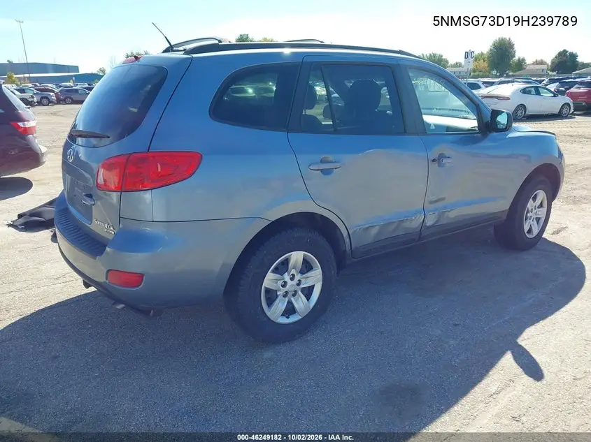 2009 HYUNDAI SANTA FE VIN 5NMSG73D19H239789 — фото 4