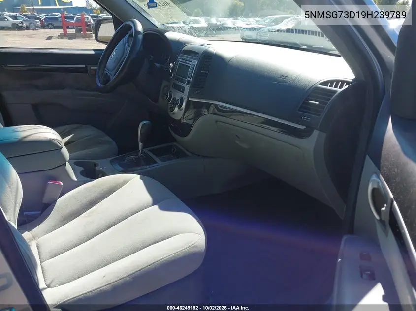 2009 HYUNDAI SANTA FE VIN 5NMSG73D19H239789 — фото 5