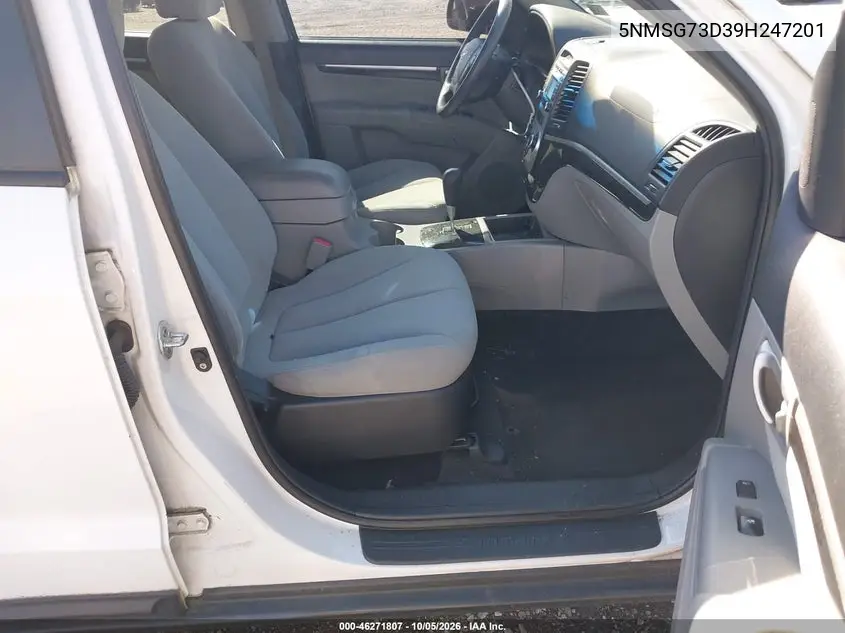 2009 HYUNDAI SANTA FE VIN 5NMSG73D39H247201 — фото 5