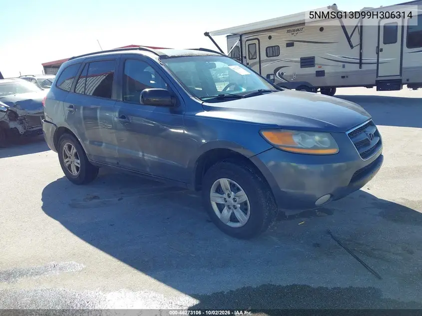 HYUNDAI SANTA FE 2009, VIN 5NMSG13D99H306314