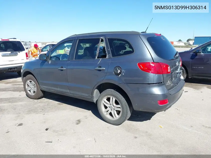 2009 HYUNDAI SANTA FE VIN 5NMSG13D99H306314 — фото 3