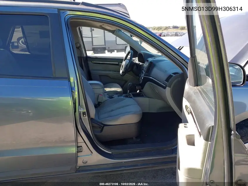 2009 HYUNDAI SANTA FE VIN 5NMSG13D99H306314 — фото 5