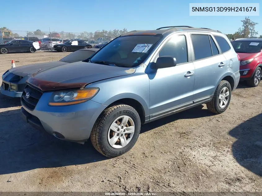 2009 HYUNDAI SANTA FE VIN 5NMSG13D99H241674 — фото 2