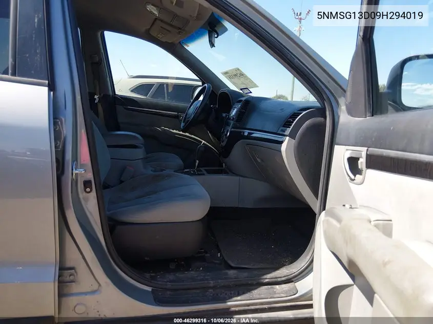 2009 HYUNDAI SANTA FE VIN 5NMSG13D09H294019 — фото 5