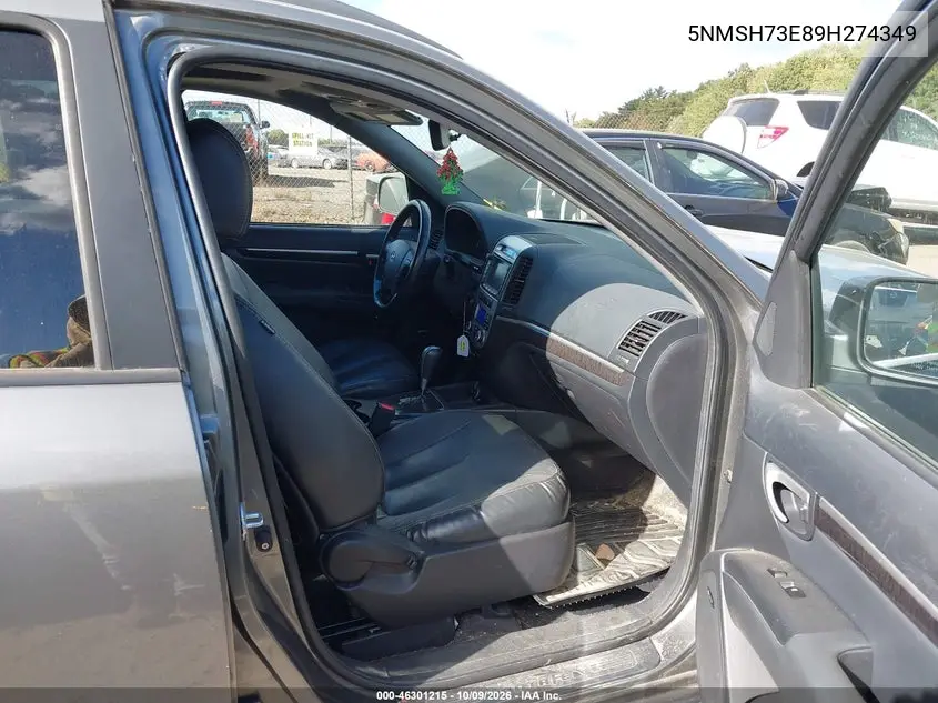 2009 HYUNDAI SANTA FE VIN 5NMSH73E89H274349 — фото 5