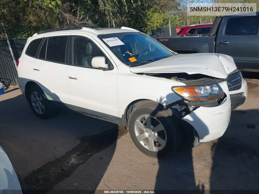 HYUNDAI SANTA FE 2009, VIN 5NMSH13E79H241016