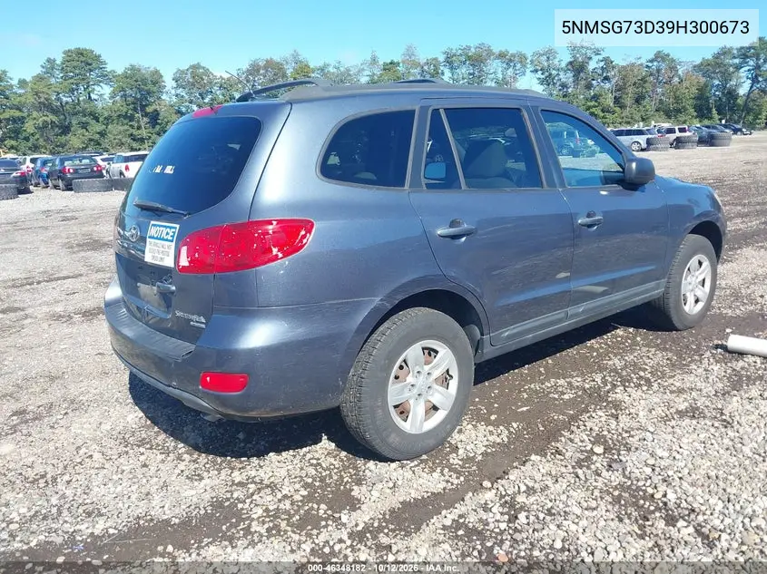 2009 HYUNDAI SANTA FE VIN 5NMSG73D39H300673 — фото 4