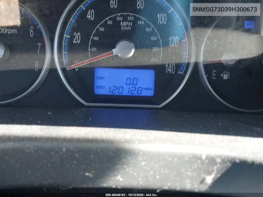 2009 HYUNDAI SANTA FE VIN 5NMSG73D39H300673 — фото 7
