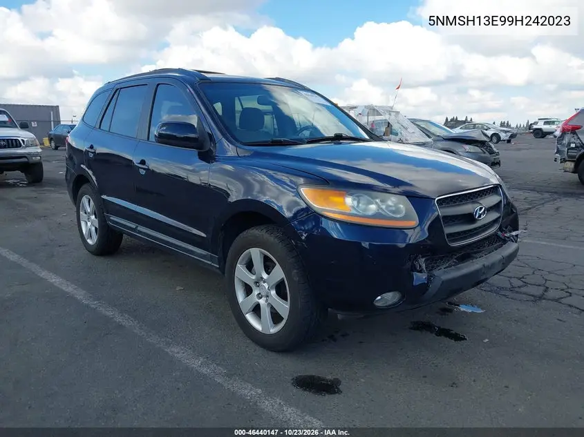 HYUNDAI SANTA FE 2009, VIN 5NMSH13E99H242023