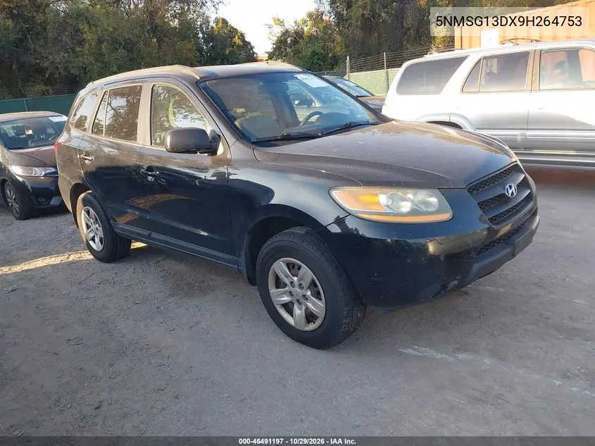 HYUNDAI SANTA FE 2009, VIN 5NMSG13DX9H264753