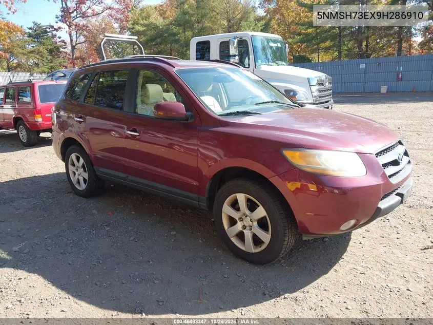 HYUNDAI SANTA FE 2009, VIN 5NMSH73EX9H286910